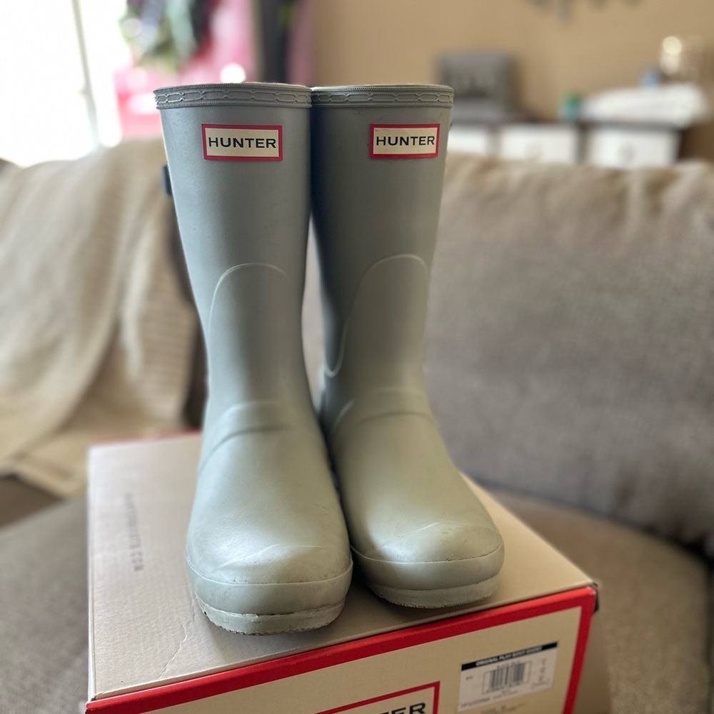 Hunter Short Rainboots - Gray